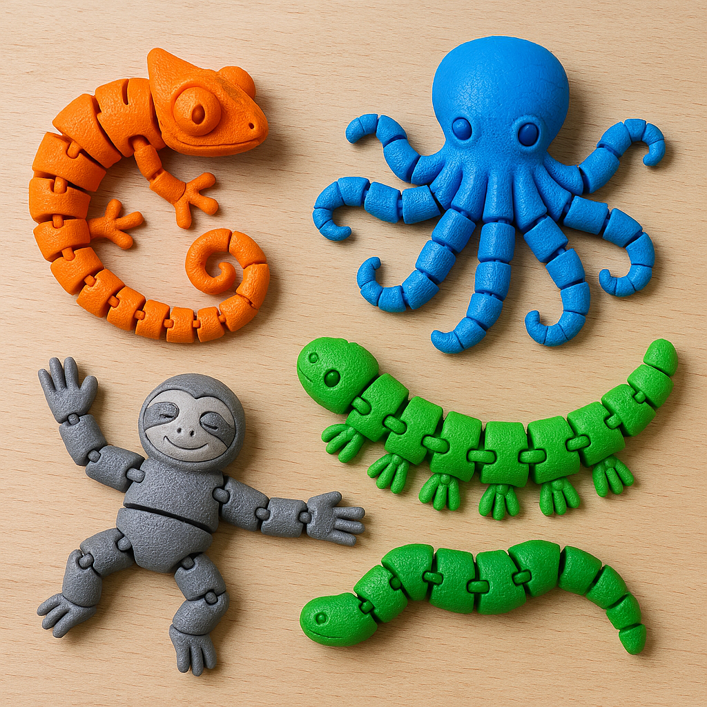 Articulated 3d prints