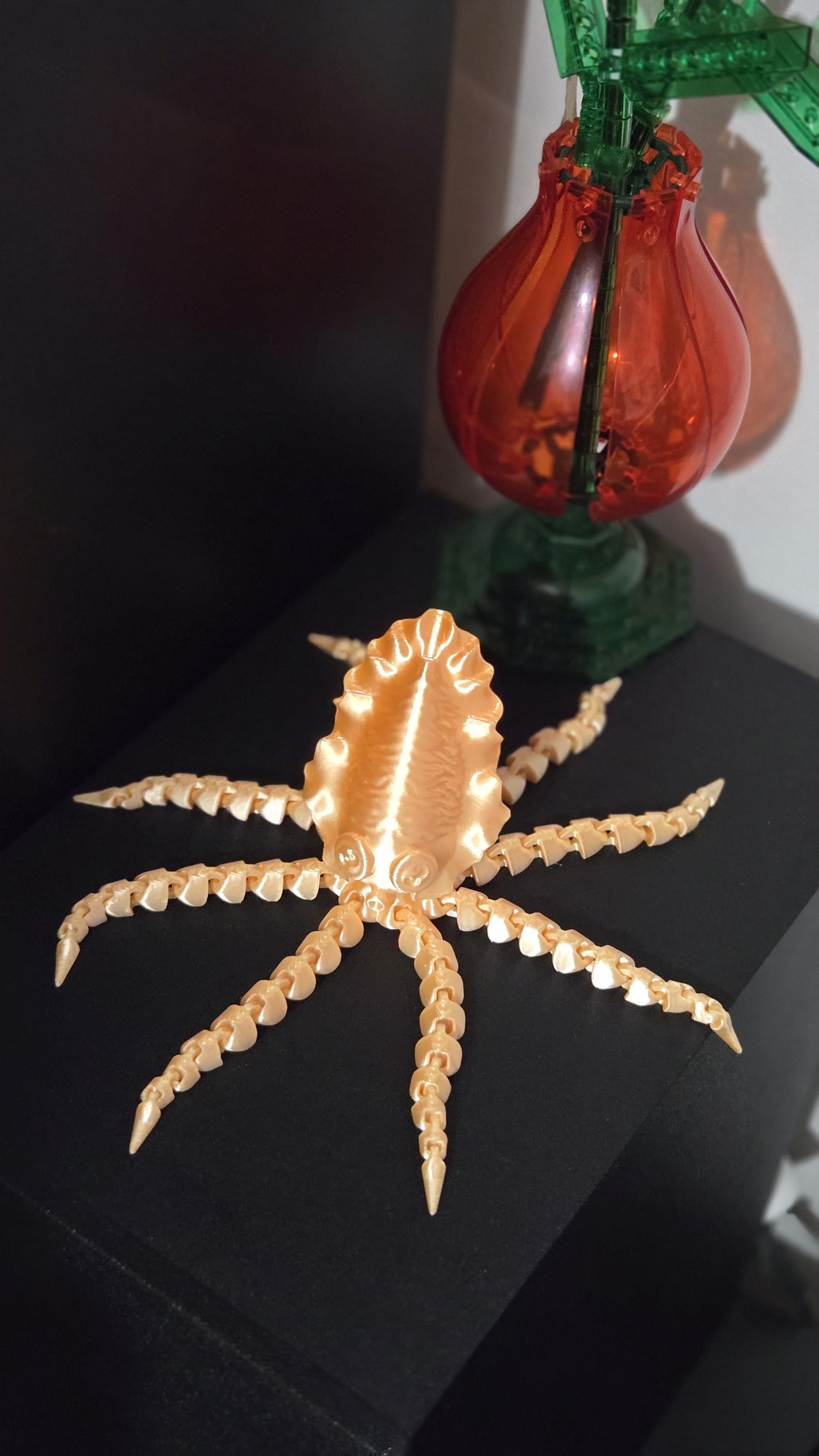 Articulated 3d printed squid