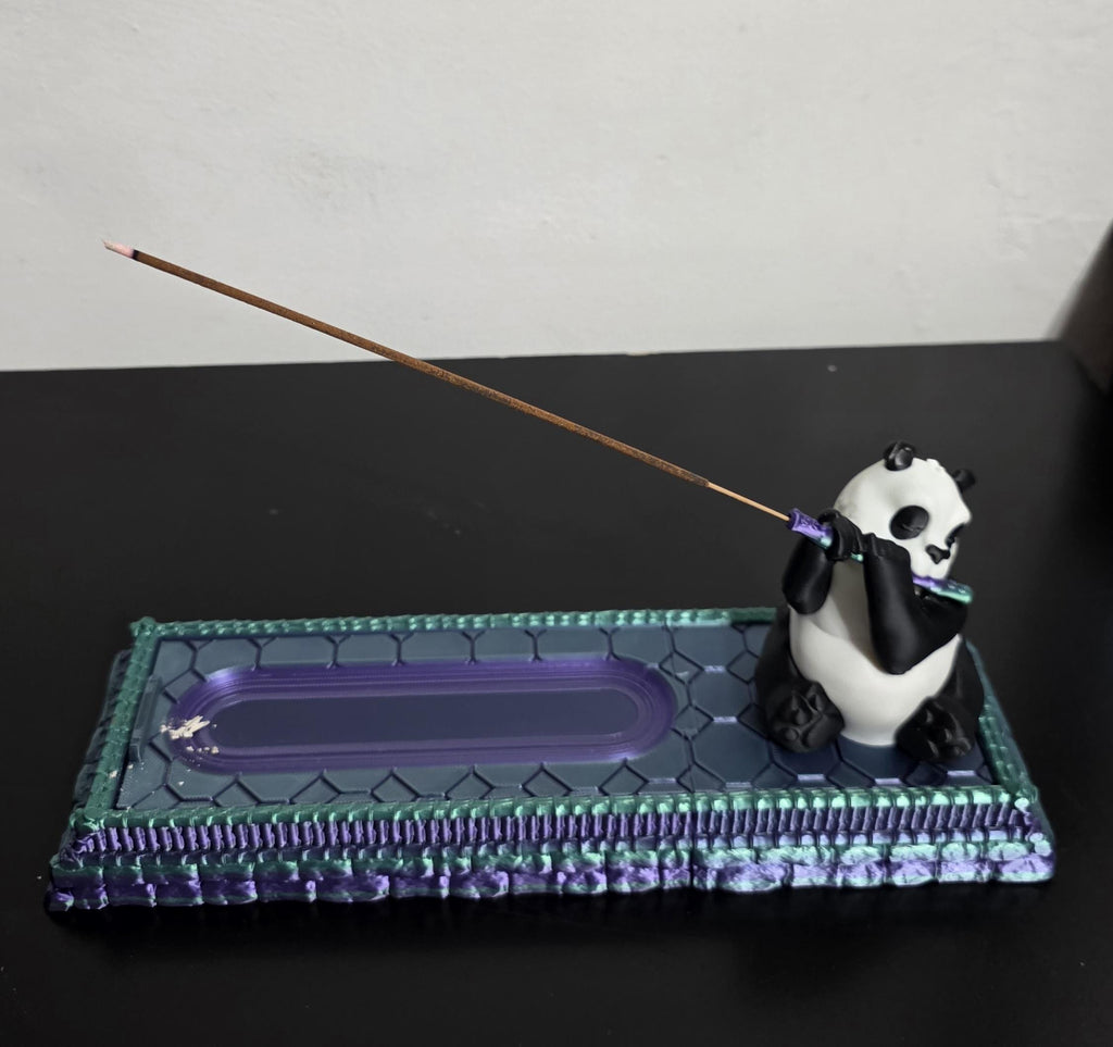 Panda Flutist Incense Holder