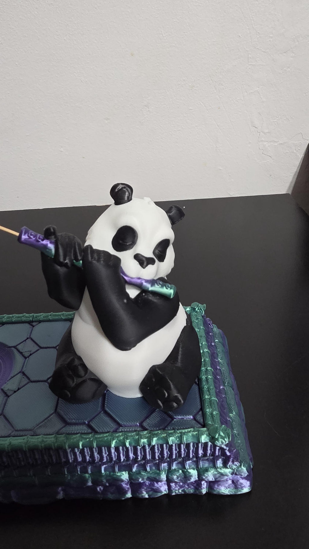 Panda Flutist Incense Holder