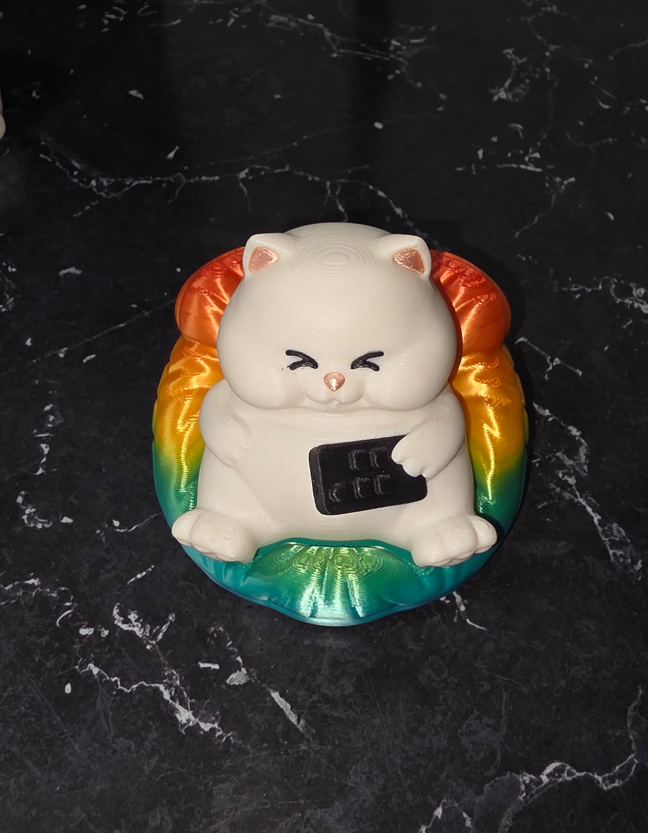 Lazy Cat TV Remote Keychain