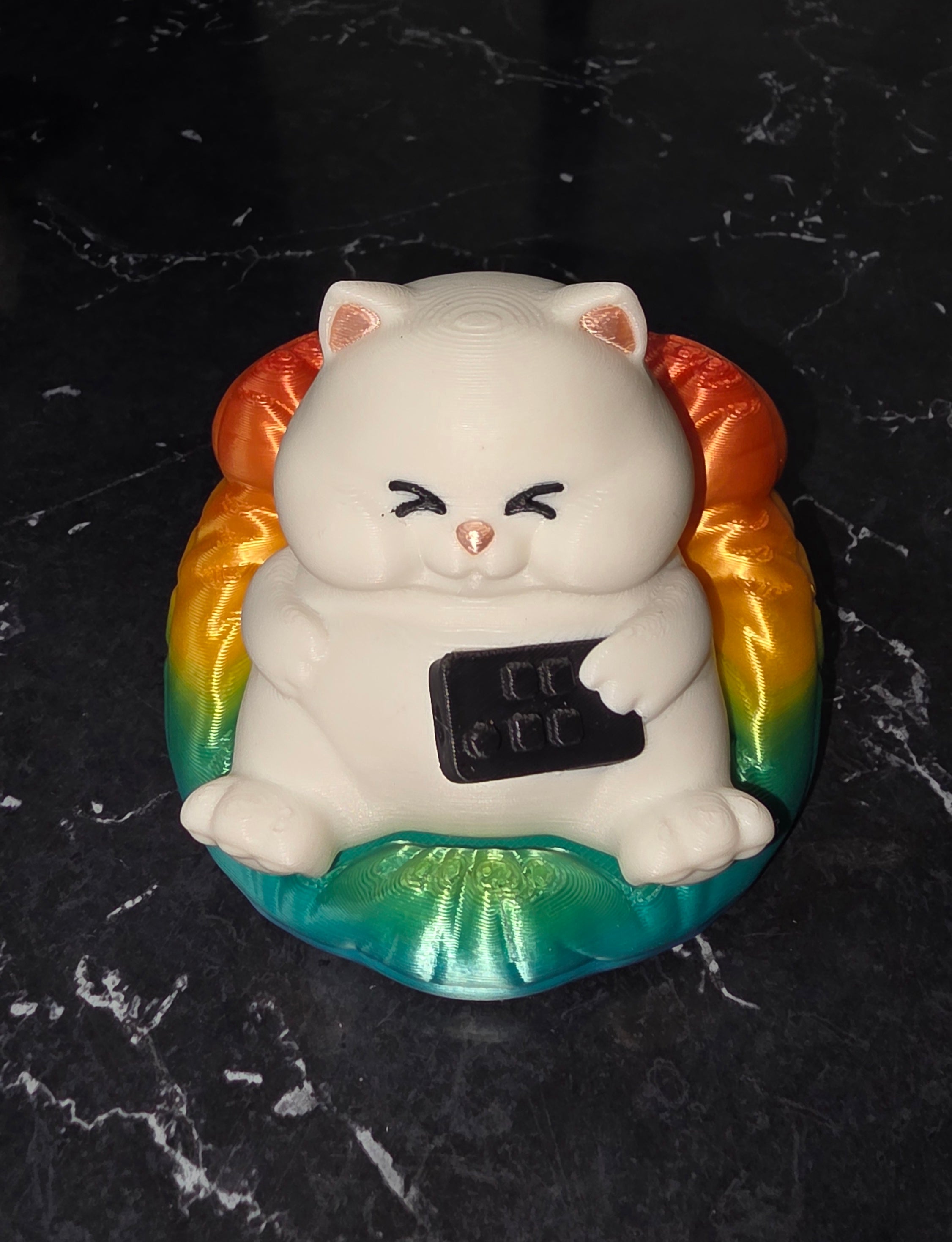 Lazy Cat TV Remote Keychain