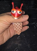 Articulated Rainbow Snail Keychain
